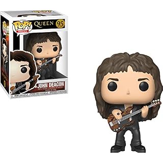 Funko Pop! Vinyl: Rocks: Queen: John Deacon – Figurine en Vinyle à Collectionner – Idée de Cadeau – Produits Officiels – Jouets pour Les Enfants et Adultes – Music Fans - Les Beatles, Paul McCartney, John Lennon, RIngo Starr, George Harrison