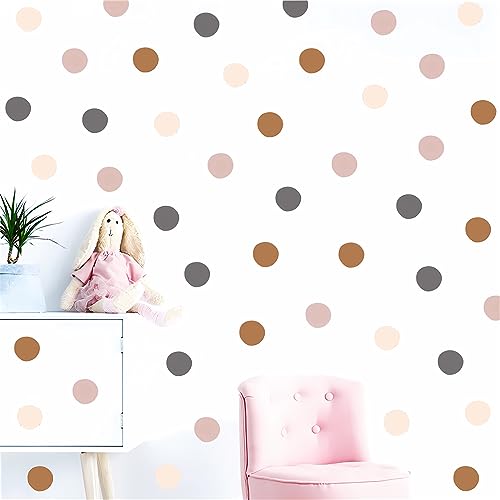 Vinilo Decorativo Sacinora Lunares Marrón Gris Oscuro miniatura 2