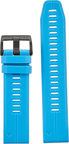 Image of Garmin QuickFit 22 Watch Band - Cyan Blue Silicone
