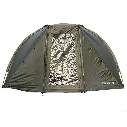 Zebco Z-Carp Bivvy 255x125x180cm - Angelzelt zum Nachtangeln, Wetterschutz für Angler, Zelt zum Angeln, Angelbivvy
