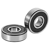 DEARMAMY 2 Stück Teiliges Präzisions rillenkugellager mit Gummidichtung Langlebige Geräuscharme Kugellager für Elektromotoren Werkzeuge Gartengeräte und Industrieanwendungen