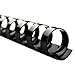 Swingline GBC 4200010 Plastic Binding, 1-1/2-Inch Diameter, 330-Sht Cap, 100/BX, Black