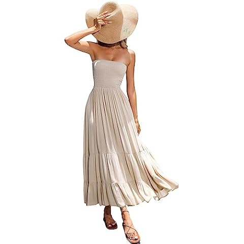 R.Vivimos Floral Print Strapless Maxi Dress Cover