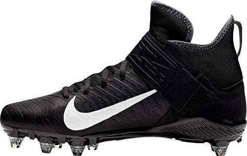 Nike Men's Alpha Menace Pro 2 D Football Cleats - Black/White,11.5M US3