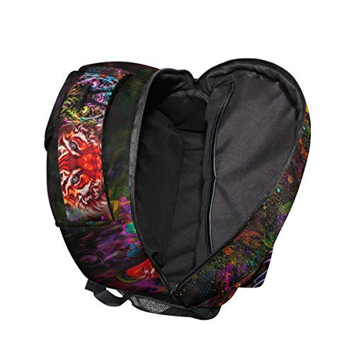 Sac à dos panthère léopard durable avec compartiment ordinateur portable