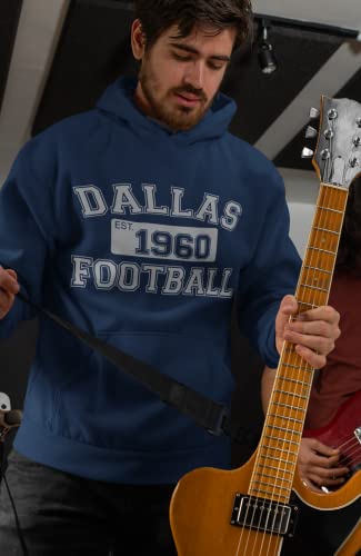 ALLNTRENDS Football Est.1960 Vintage Dallas Style America's Team Adult Hoodie Sweatshirt4
