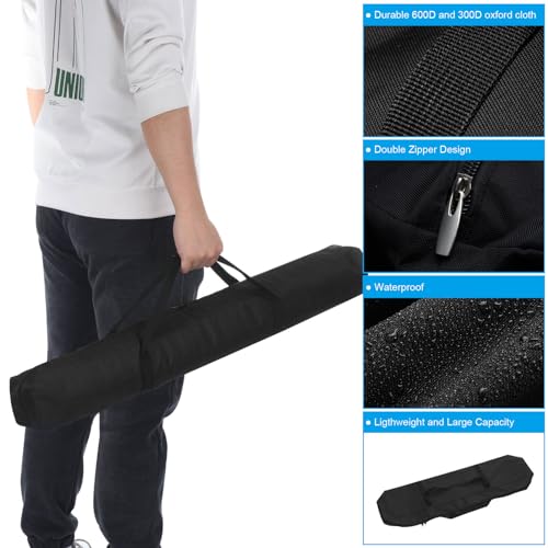 Sac en nylon pour chaise pliante de camping avec zip robuste noir