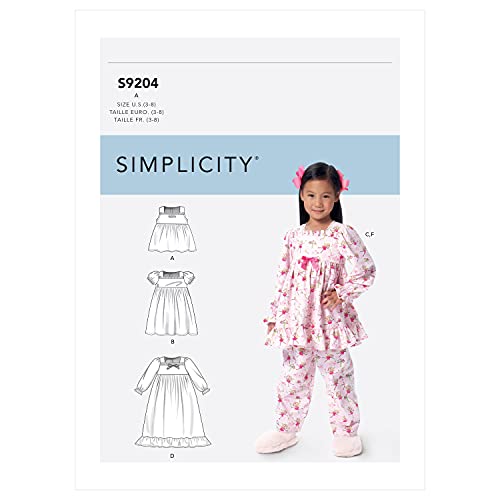 Patron robe et pull SIMPLICITY SS9204A doté de empiècements doublés et taille surélevée