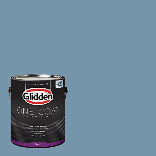 Glidden Interior Paint + Primer: Blue/American Anthem, One Coat, Eggshell, 1-Gallon