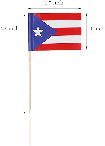 Miniatura 2 de 2 Cajas Mini Banderas de Palillo de Dientes (Puerto Rico)