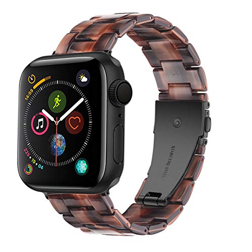 最安値 Sundaree Compatible With Apple Watch バンド 38 40mm ファッションな樹脂製ブレスレット 時計バンドfor Iwatchバンド スポーツ エディション バンド メタルステンレススチールバックル For アップルウォッチ シリーズ4321 亀の石の色 38mmの価格比較