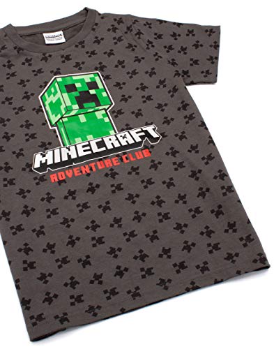 Minecraft T Shirt Boys Kids Creeper Short Sleeve Black Top Merchandise4