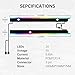 AsiaHorse ARGB Light Strip for Motherboard, 24 Independent Addressable RGB, 5V 3-pin Aura Sync, Lightsaber-X Led PC Parts Kit Compatible with Micro-ATX