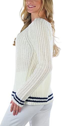 Image of ToBeInStyle Women's Classic Long Sleeve V-Neck Pullover Sweater