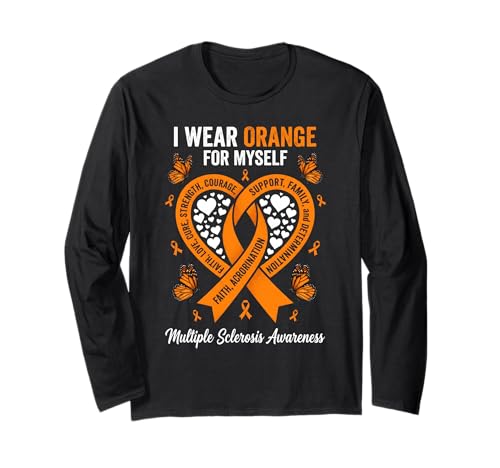 I Wear Orange For Myself Multiple Sclerosis Awareness Heart ����T�V���c