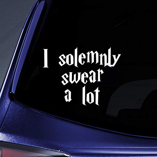 Bargain Max Decals Solemnly Swear A Lot Sticker Decal Notebook Car Laptop 5.5