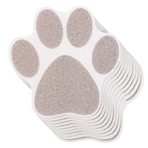 PartyKindom 10 Piezas Parche Decorativo Anti-Slip Seguridad Patinar Paredes Marrón No bañera Pegatinas bañera de Pata Pegatinas calcomanías de Ducha Pegatinas de Pared de Ducha peva Gris