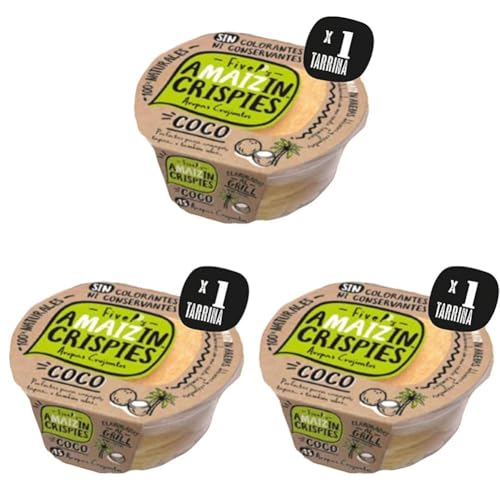 Amaizin Croquetas de coco, 1 unidad x 90 g (Paquete de 3)