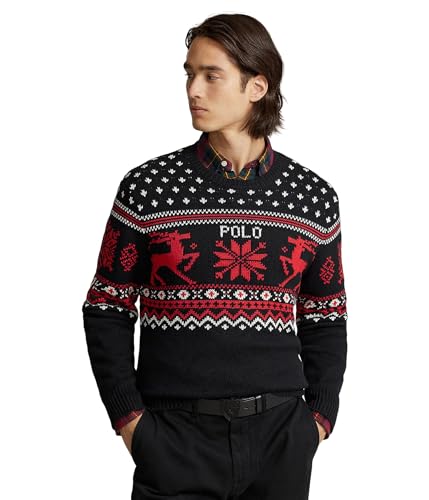 POLO RALPH LAUREN Men's Reindeer Cotton Cashmere Sweater