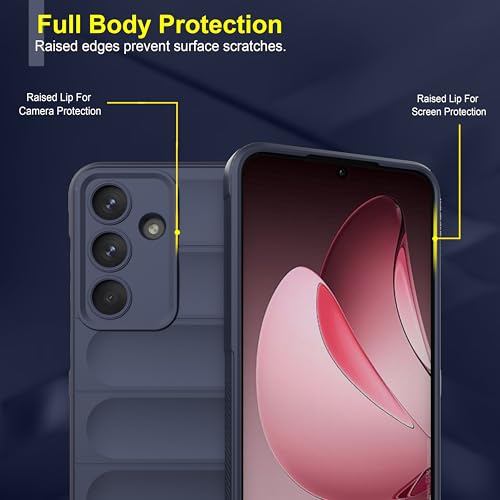 Image of Zapcase Back Case Cover for Samsung Galaxy S25 FE | Compatible for Samsung Galaxy S25 FE Back Cover | Liquid Silicon Magic Case with Camera Protection | Sapphire
