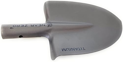Miniatura 4 de NEAR ZERO Pala de titanio ultraligera  Herramienta de pala de emergencia de aleación TA1 endurecida para hogueras y entrenamiento  Esencial para