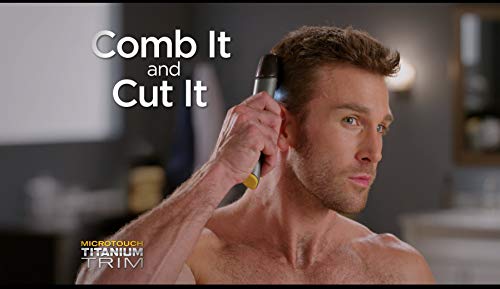 Micro-Touch-Titanium-Trim-Hair-Cutting-Tool-Body-Shaver-and-Groomer Micro Touch Titanium Trim, Lighted Hair Cutting Tool and Body Groomer