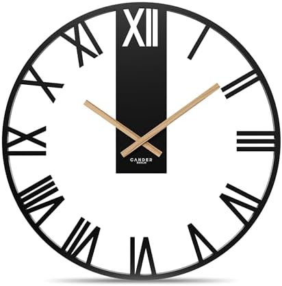 Maxspace Wanduhr 30cm Vintage - Lautlos Mit Römischen Zahlen & HD-Glas