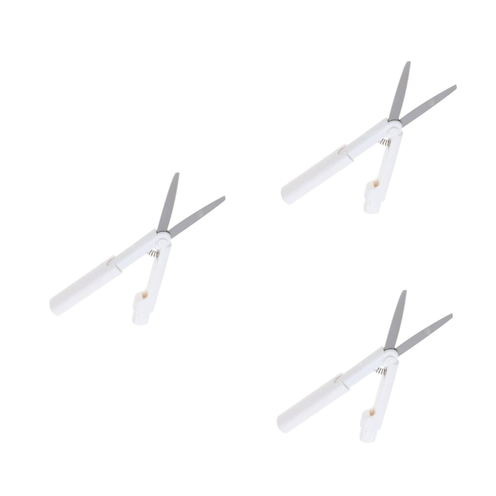 Tijeras de papelería plegables con diseño seguro y corte efectivo para manualidades, 3 uds