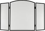 Unibos | Fire Guard Screen Panel Standing Gate - Steel Decorative Mesh Screen, Flame Guard for Coal & Wood Fire, Folding Fireplace Cover | Perfect for Outdoor & Indoor (W96cm x H60cm)