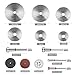 Cutting Discs Compatible with Dremel Rotary Tool, HSS Circular Saw Blades, Diamond Cutting Wheels, Resin Cutting Discs, Cutting Wheel Set for Wood Metal Plastic Stone Glass DIY Crafts