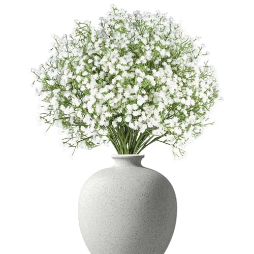 Torveen 6-Piece Artificial Baby's Breath Floral Set for Elegant Home and Wedding Decor, Realistic Silk Flowers in Bulk