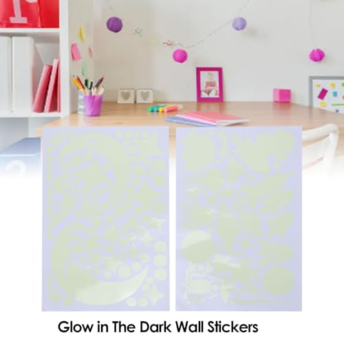 Vinilos autoadhesivos luminosos estrellas y luna para niños miniatura 6