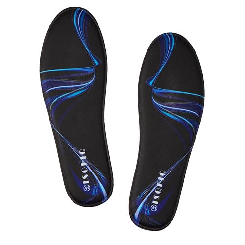 Image of Memory Foam Shoe Inserts for Women Men, Cushion Insoles for Work Boots Sneakers Flats,Comfort Soles Design for Foot Pain Relief,Black EU46