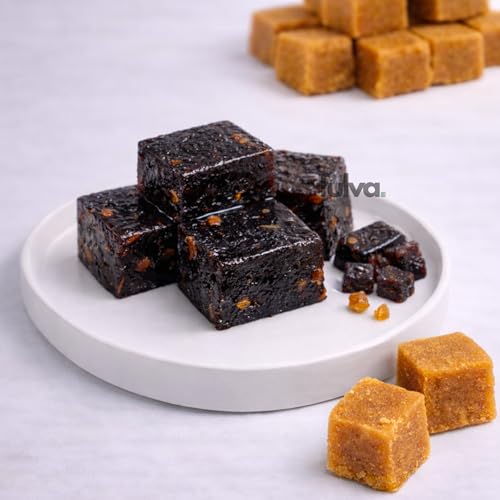 Image of Fulva Black Jaggery Halwa 200g, Authentic Kozhikoden Kerala Halwa, Traditional Soft Chewy Indian Dessert, Made with Natural Jaggery, Kerala Sweet for Festivals, Gifting & Celebrations