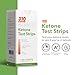 Ketone Test Strips by 310 Nutrition (100 Strips) - Test Ketosis Levels During Low Carb Keto Diet - Accurate Urine Test for Ketogenic Measurement