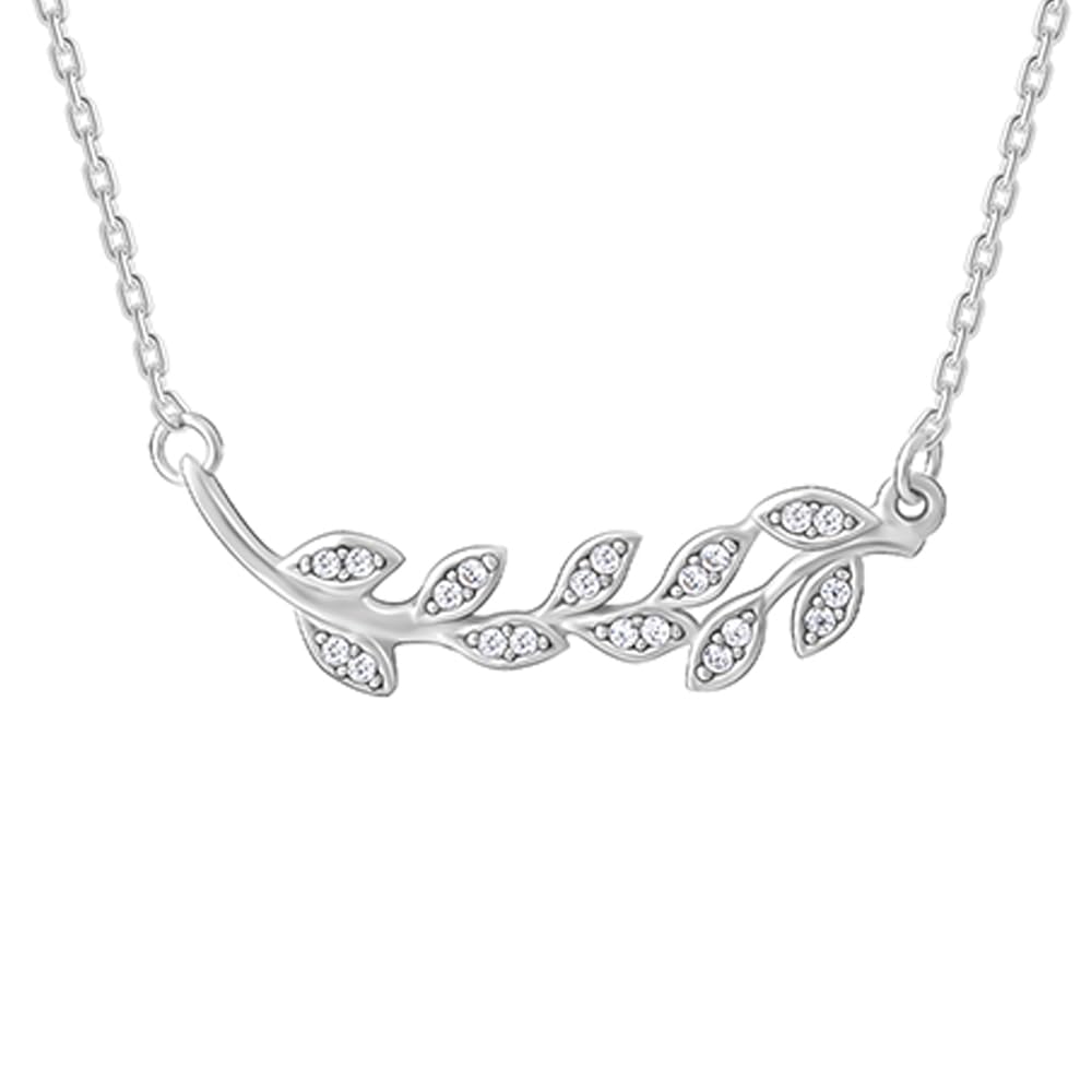 925 Sterling Silver Anushka Sharma Classic Leaf Necklace with Chain |Rakhi Gifts for Sister, Gifts for Women & Girls | With Certificate of Authenticity and 925 Stamp | 6 Month Warranty