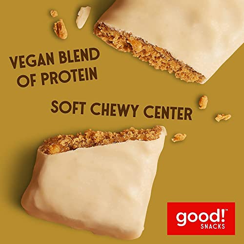 Good! Snacks Vegan Protein Bars Bundle, Peanut Butter & Chocolate Peanut Butter (24 Bars) Gluten-Free, Plant Based, Low Sugar, High Protein Meal Replacement, Healthy Snacks For Energy, 15G Protein #TOP5