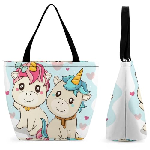 Sac à main licorne mignonne grand format pour ranger toutes ses affaires
