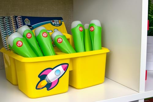 Boîtes de rangement plastique jaune bac stockage Teacher Created Resources - 7