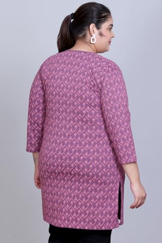 Image of RYSH Women's Plus Size Printed Longline Tops | Printed longline tops in multiple colours and plus sizes