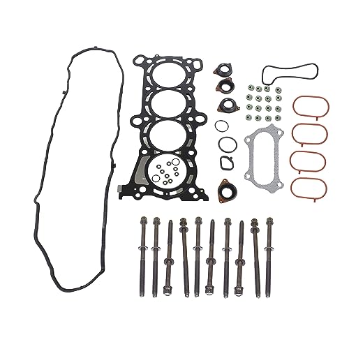 Image of DNJ HGB4306 Engine Cylinder Head Gasket Set with Head Bolt Kit, Complete Repair Set for 2013-2019 Honda Accord CR-V 2.4L L4 16V DOHC 2356cc
