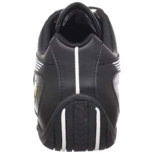 PUMA PUMA Unisex Street LO SF Sneaker,Black/White/Rosso Corsa,US Women's 12.5 B/US Men's 11 D