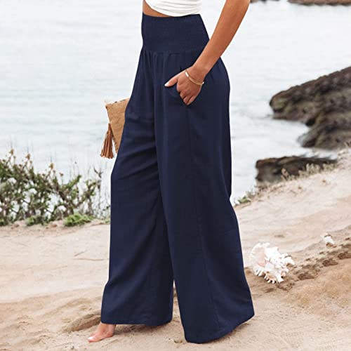 Dorjuli Pantaloni da donna in lino, estivi