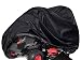 Produktbild LDIW Reiten Aufsitzmäher-Abdeckung Nylon + PVC Beschichtung Material Rasenmäher Abdeckung für Rasentraktor UV-Schutz 245x50x140cm - Schwarz