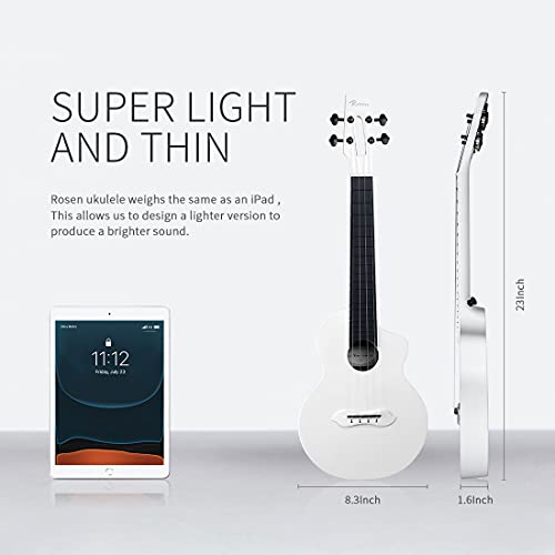 Rosen Nova concert Ukulélé Adulte pour Enfants Ukulélé Débutant Kit 23 Pouces Voyage Ukulélé avec Sangle Capodastre et… - Les Beatles, Paul McCartney, John Lennon, RIngo Starr, George Harrison Rosen Nova concert Ukulélé Adulte pour Enfants Ukulélé Débutant Kit 23 Pouces Voyage Ukulélé avec Sangle Capodastre et… – Image 6
