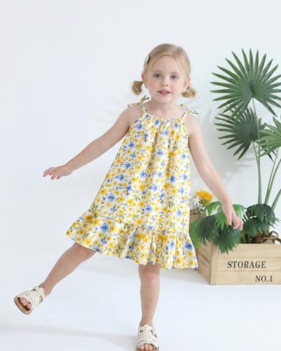 Image of Weebaby Baby Clothes Girl Toddler Summer Outfits Infant Casual Sleeveless Halter Ruffle Tank Cute Short Set Baby Clothing