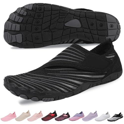 Image of Voyabarefoot Shoes for Women Men 2026 Upgrade Wide Toe Box Barefoot Hiking Sandals,Non-Slip Adjustable Water Shoes for Beach Walking Travel, Comfortable Slip On Walking Shoes
