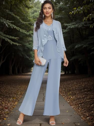 Elegant Burgundy Chiffon Lace Pant Suits for Women – Perfect Mother of the Bride Attire by TIANMEI, Size 18 Plus - Image 6