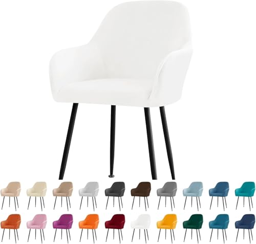 Housse de chaise élastique extensible avec accoudoirs lavable - 2