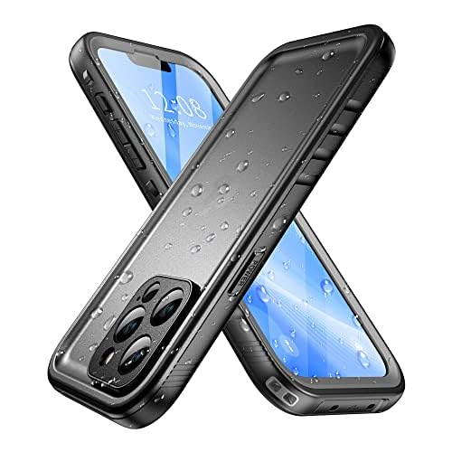 SPORTLINK for iPhone 13 Pro Max Case, Waterproof Dustproof Shockproof 13 Pro Max Phone Case with Built-in Screen Protector, Full Body Sealed Protective Cover for iPhone 13 Pro Max 6.7 Inch (Black) Black for iPhone 13 Pro Max